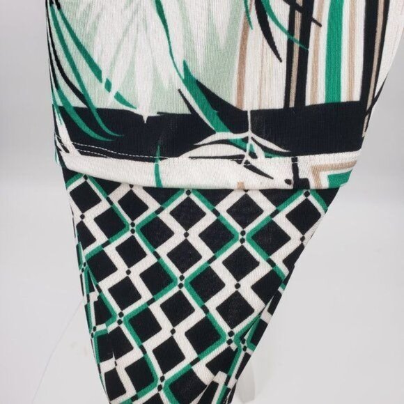 DANA BUCKMAN Travel Anywhere Packable Sheath Dress Floral Leaf Print S NWT - Picture 4 of 11